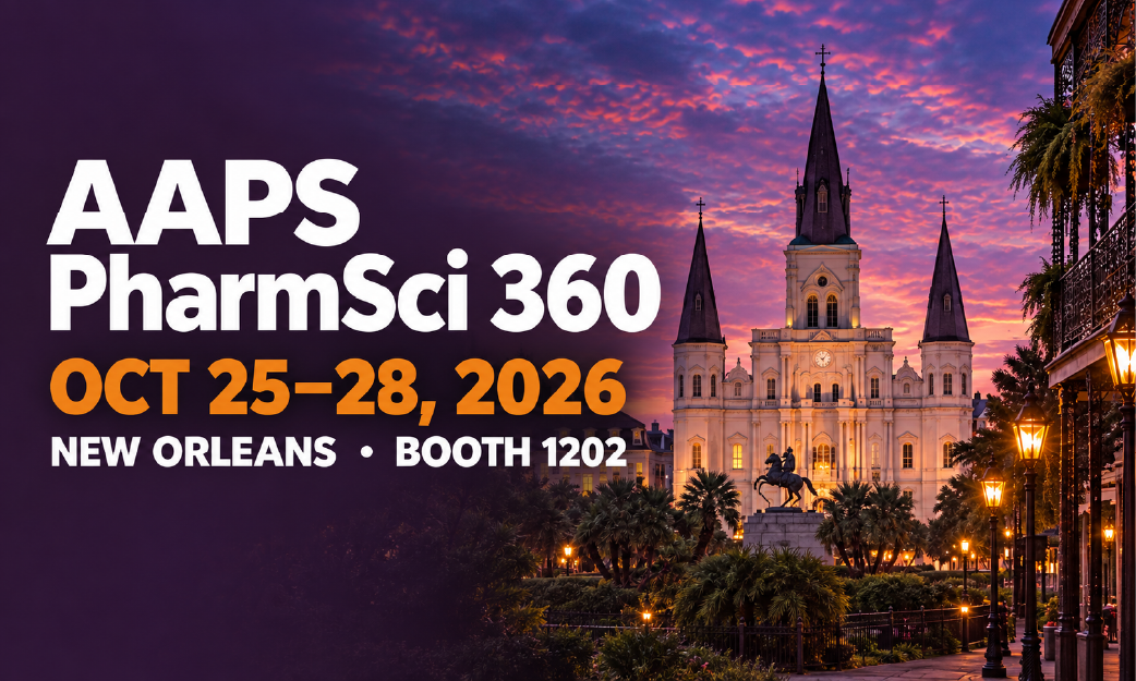 AAPS PharmSci 360 event details set against a stunning sunset view of Jackson Square, New Orleans, with St. Louis Cathedral and an equestrian statue—a picturesque backdrop for one of the year’s premier events.